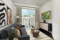 Melrose Studio Living Room Apollo Melrose Apartments Apollo Living Room Model