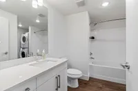 1 Bedroom Apartment Bathroom at The Richmond Apartments Millcreek Utah