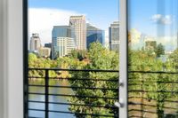 Balcony view overlooking downtown