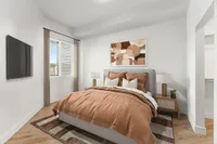 Bedroom at Current Apartments in SLC