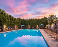 Clearview Apartments Pool at Sunset 2