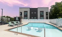 Swimming Pool at 5 Row Apartments in Charlottesville