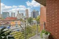 Private balcony with downtown Atlanta skyline views