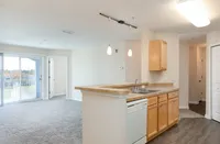Bright, open-concept living with a view.