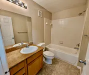 Modern tile bathrooms with a tub & shower