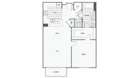 Mercer 1/1 Floor Plan