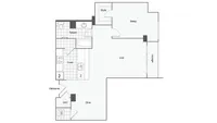 Calhoun 1/1 Floor Plan