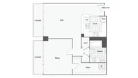 Providence 1/1 Floor Plan