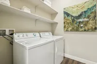 Spacious Laundry Room with Shelves