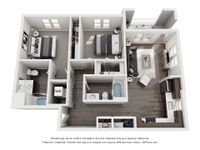 1032 sq ft with patio or balcony