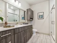 modern bathroom at Houston Texas apartments