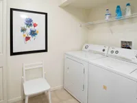 washer and dryer room inside apartment