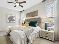 sunlit spacious bedroom