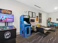 Arcade room at recreation room