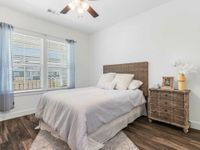 bedroom in model home in conroe texas