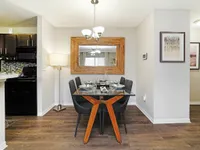 Experience contemporary elegance in this thoughtfully designed dining space.