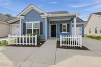 LEO at the Sanctuary- Single Family Rental Homes - Blue House Exterior