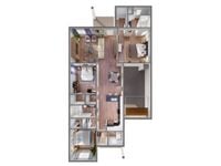 3 Bedroom 2 Bath Floor Plan | LEO at The Sanctuary