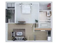 One Bedroom Floor Plan | Apartments Midland TX | Advenir at Mayfield