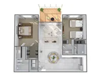 2 Bedroom Floor Plan | Apartments In Palm Beach Gardens Florida | Turnbury at Palm Beach Garden