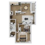 2 Bed, 1 Bath w/balc
