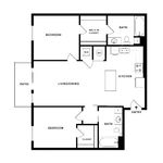 2 Bdrm Floor Plan | Apartments For Rent In Edgewood Washington | 207 East