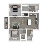 2 Bdrm Floor Plan | Apartments For Rent In Edgewood Washington | 207 East