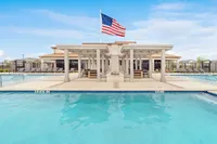 Resort-style swimming pool at Mansions of Denton community near UNT and Denton Square