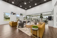 Dining and living area with modern finishes in Denton TX rental home near Denton Square