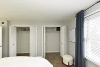 Generous closet space