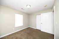 Bedroom with overhead lighting