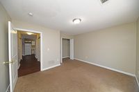 Bedroom with overhead lighting