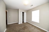 Bedroom with overhead lighting