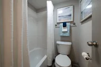Experience luxury in your everyday routine with this elegantly designed bathroom.