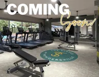 Coming Soon to Slates at Powdersville Sleek fitness center at The Slates at Powdersville, featuring modern equipment and bright interiors, coming soon.