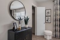 Bedroom with carpet & generous closet space