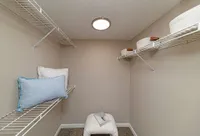 Generous walk-in closet space