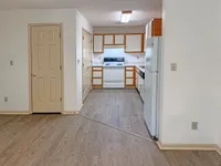 Hardwood-style flooring throughout