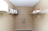 Generous closet space