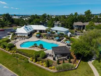 Aerial view of the pool
