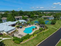 Aerial view of the pool