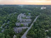 Aerial view of Legacy Hill nestled in the Tennessee hills