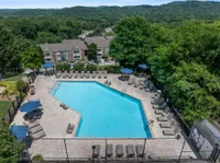 Aerial view of the pool