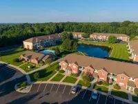Aerial view of the community & greenery