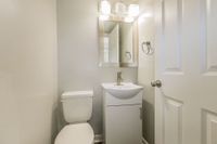 Bright half bathroom