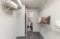 Generous walk-in closet space