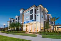 Exterior view of apartment and grounds