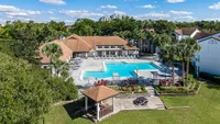 Main swimming pool and BBQ