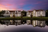 Sunset waterfront views with evening ambiance*