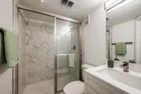 Modern bathroom with sleek finishes